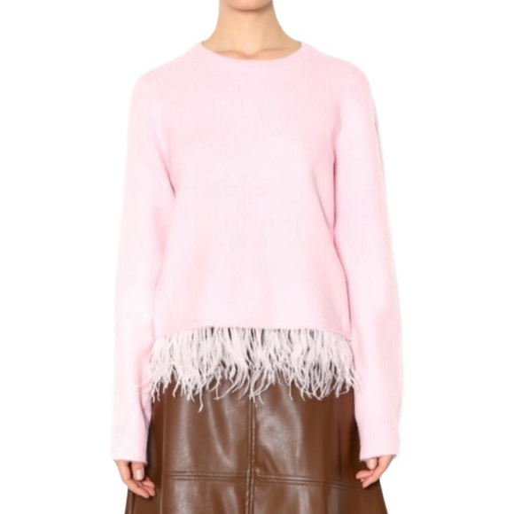 English Factory Pink Sweater, L - Picture 3 of 15